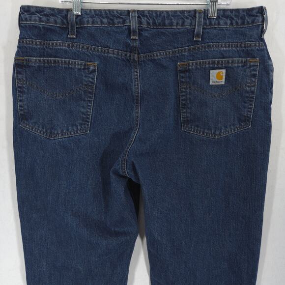 Carhartt Jeans Womens 40X32 Blue Straight American Workwear Medium Wash Denim - Picture 6 of 12